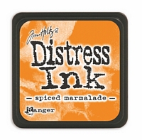 Tusiere Mini Distress Ink Pad, Ranger Ink - Spiced Marmalade