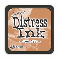 Tusiere Mini Distress Ink Pad, Ranger Ink - Tea Dye Distress