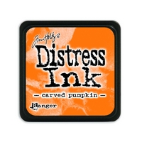 Tusiere Mini Distress Ink Pad, Ranger Ink - Carved Pumpkin