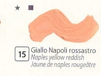 Culori tempera gouache extrafine, DiVolo - GIALLO NAPOLI ROSSASTRO, 20 ml.