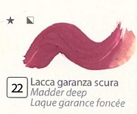 Culori tempera gouache extrafine, DiVolo - LACCA GARANZA SCURA, 20 ml.