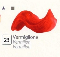 Culori tempera gouache extrafine, DiVolo - VERMIGLIONE, 20 ml.