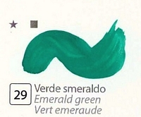 Culori tempera gouache extrafine, DiVolo - VERDE SMERALDO, 20 ml.