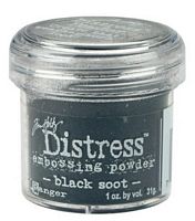 Pudra embosare Distress, Black Soot, 31g, Ranger Ink