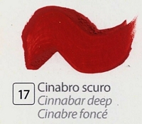 Culori tempera pe baza de ou Botticelli, DiVolo - CINABRO SCURO, 35 ml.