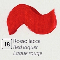 Culori tempera pe baza de ou Botticelli, DiVolo - ROSSO LACCA, 35 ml.