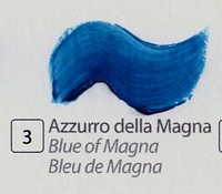 Culori tempera pe baza de ou Botticelli, DiVolo - AZZURRO DELLA MAGNA, 35 ml.