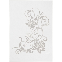 Sablon decorativ 21x30cm, flowers, Viva Decor