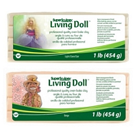 Pasta polimerica Super Sculpey Living Doll, 454g, Polyform