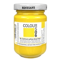 Culori acrilice opace Colours Renesans - 06 Cadmium yellow deep 125 ml