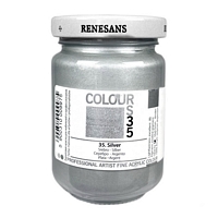 Culori acrilice opace Colours Renesans - 35 Silver 125 ml