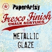 Culori acrilice fluide mate Fresco Finish Chalk, 50ml, PaperArtsy - Metallic Glaze