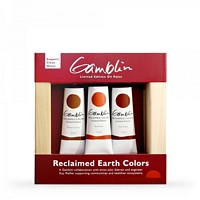 Reclaimed Earth Colours, set 3buc, Artist Grade Oil Paint, Gamblin